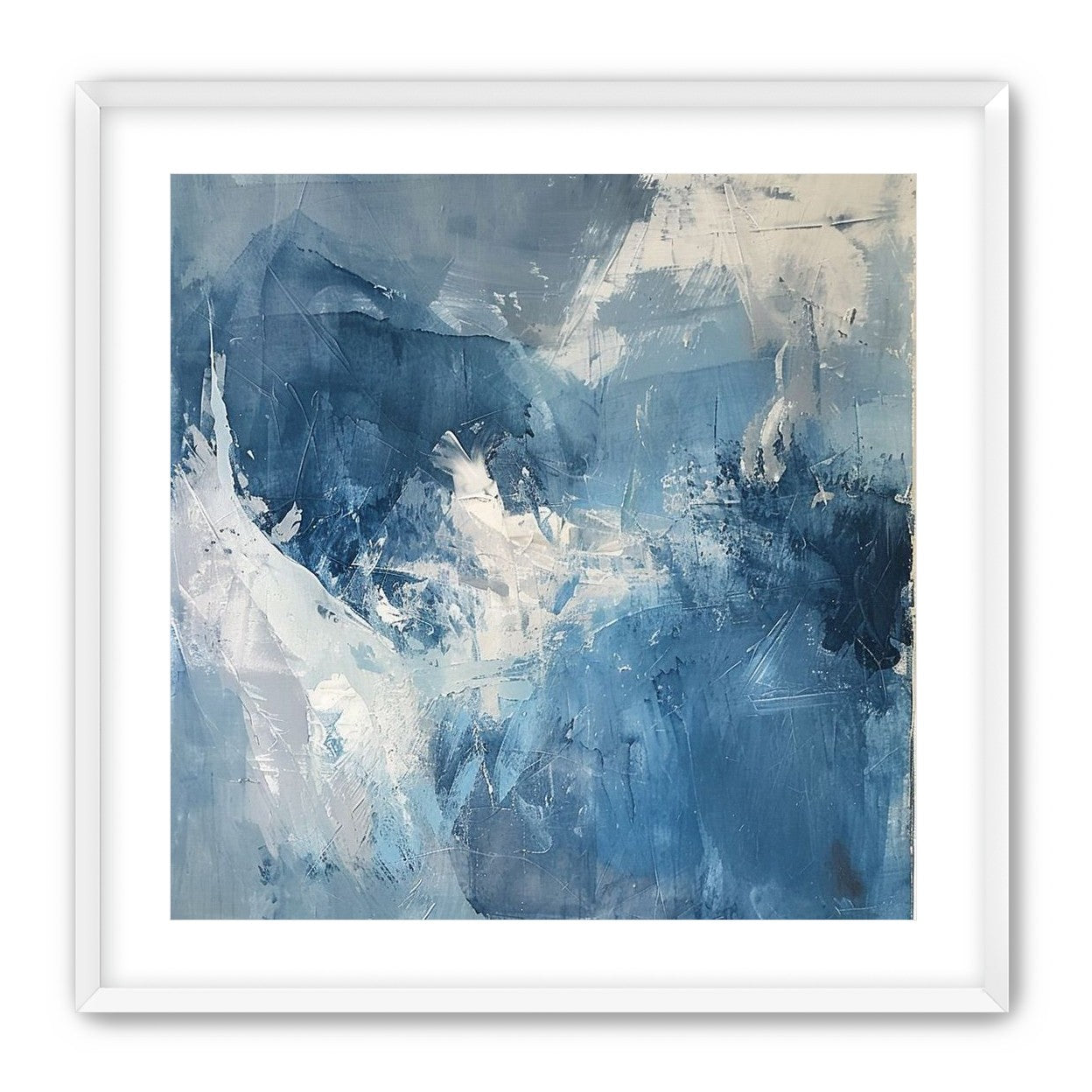 Blue slipping into white