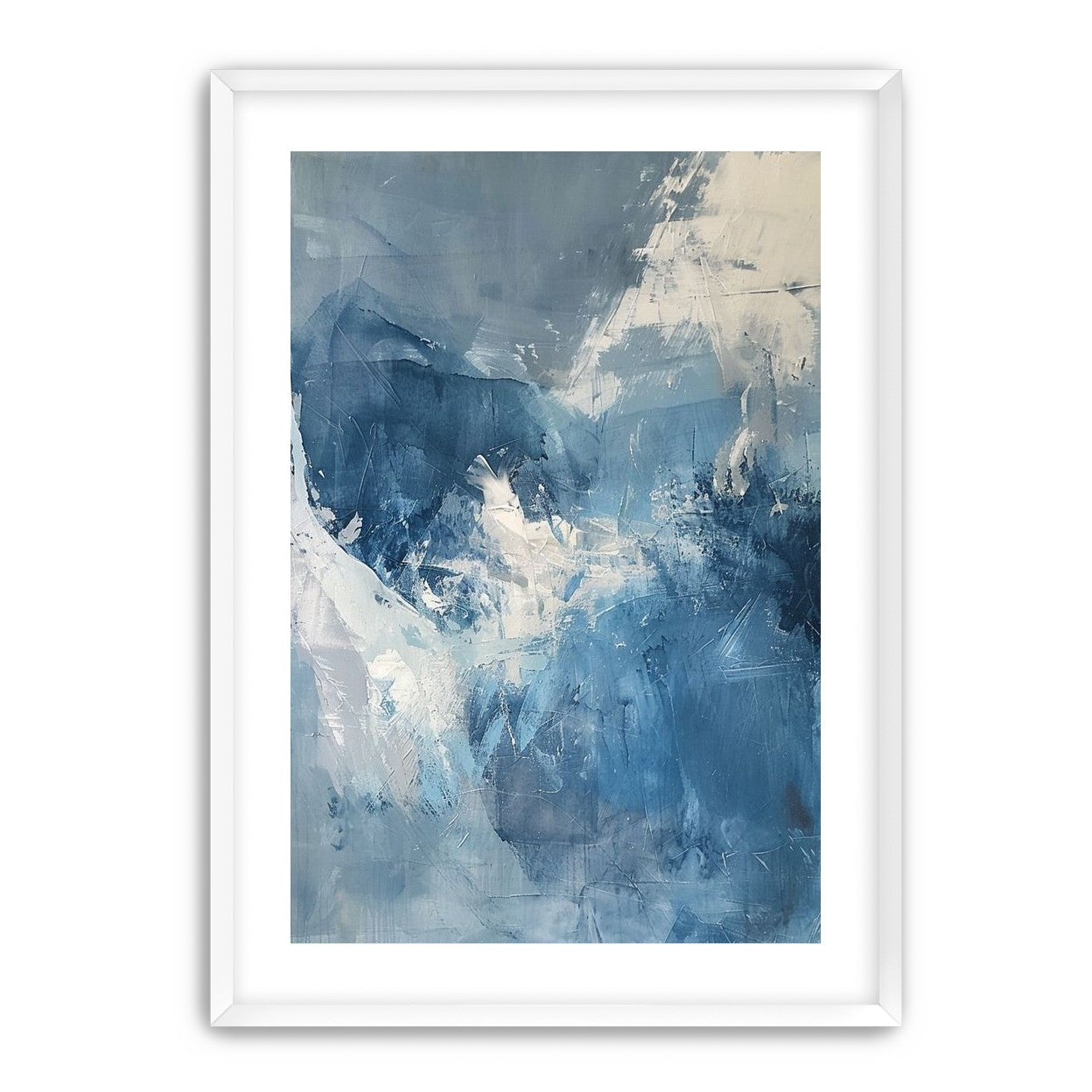 Blue slipping into white