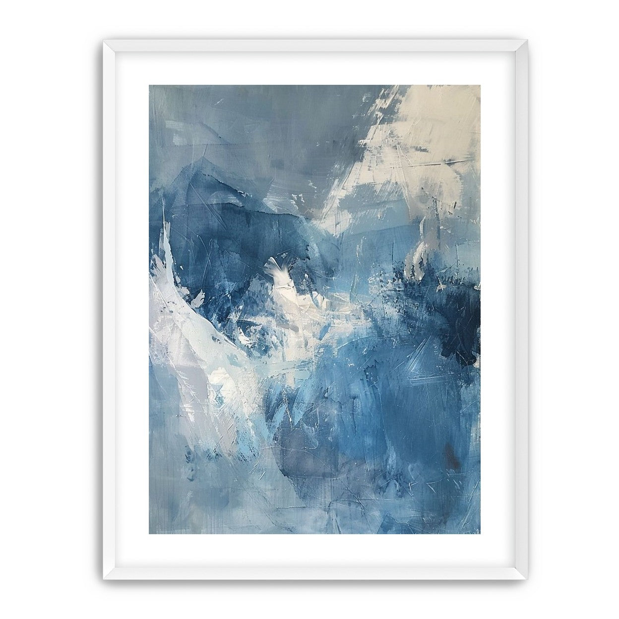Blue slipping into white