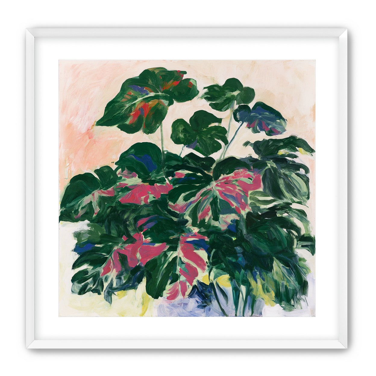 Leaves leaning into light