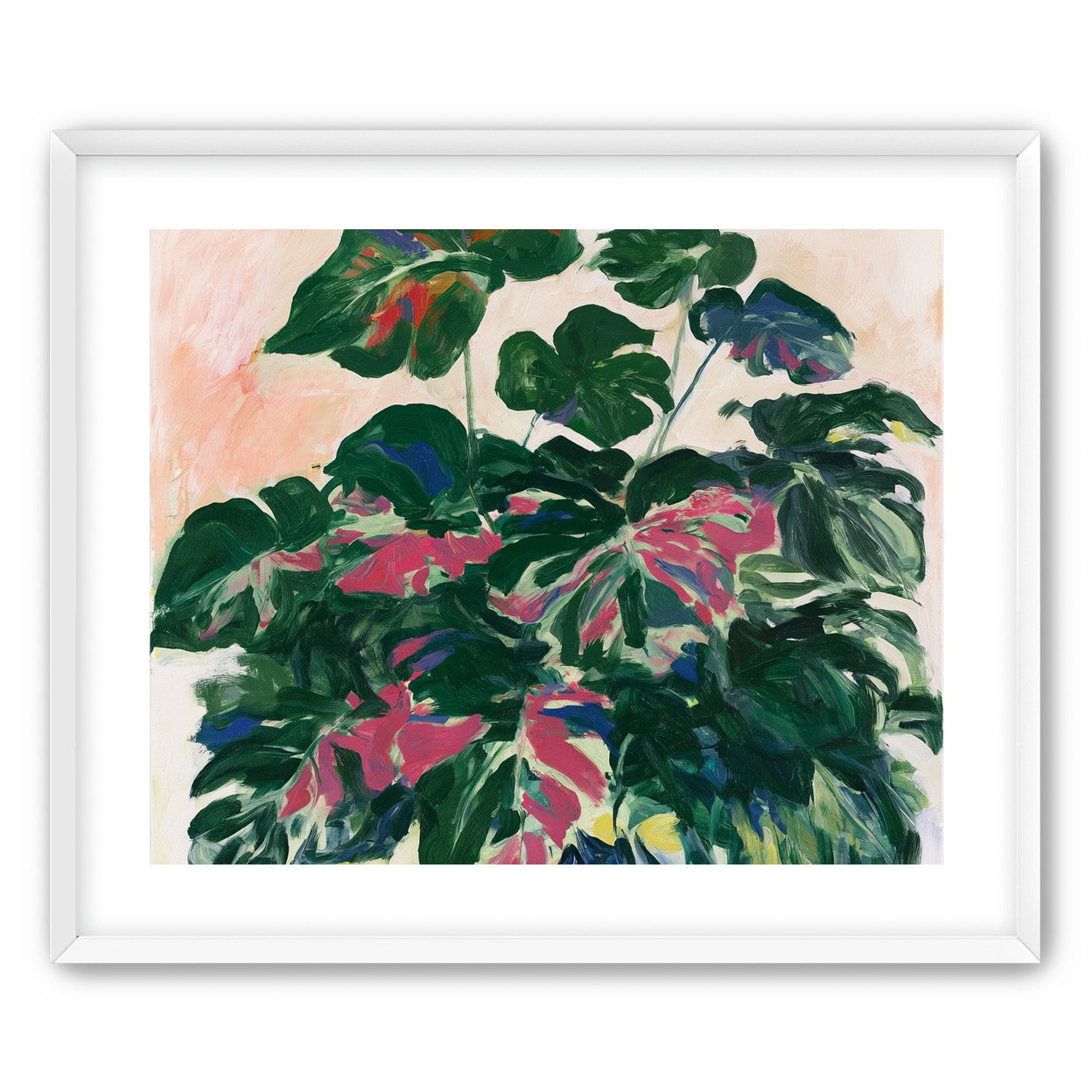 Leaves leaning into light