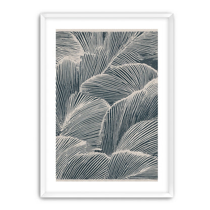 Palm fronds pressed together