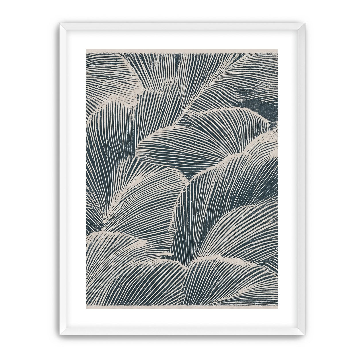 Palm fronds pressed together