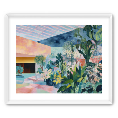 Pastel rooms for green leaves
