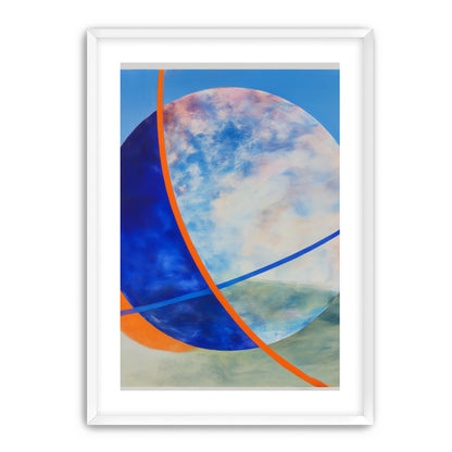 Orange cut through the circle