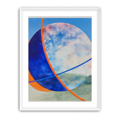 Orange cut through the circle