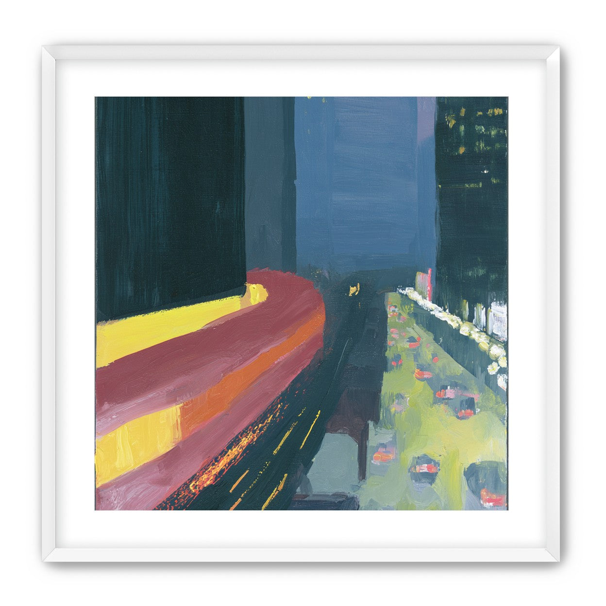 A bright bend downtown
