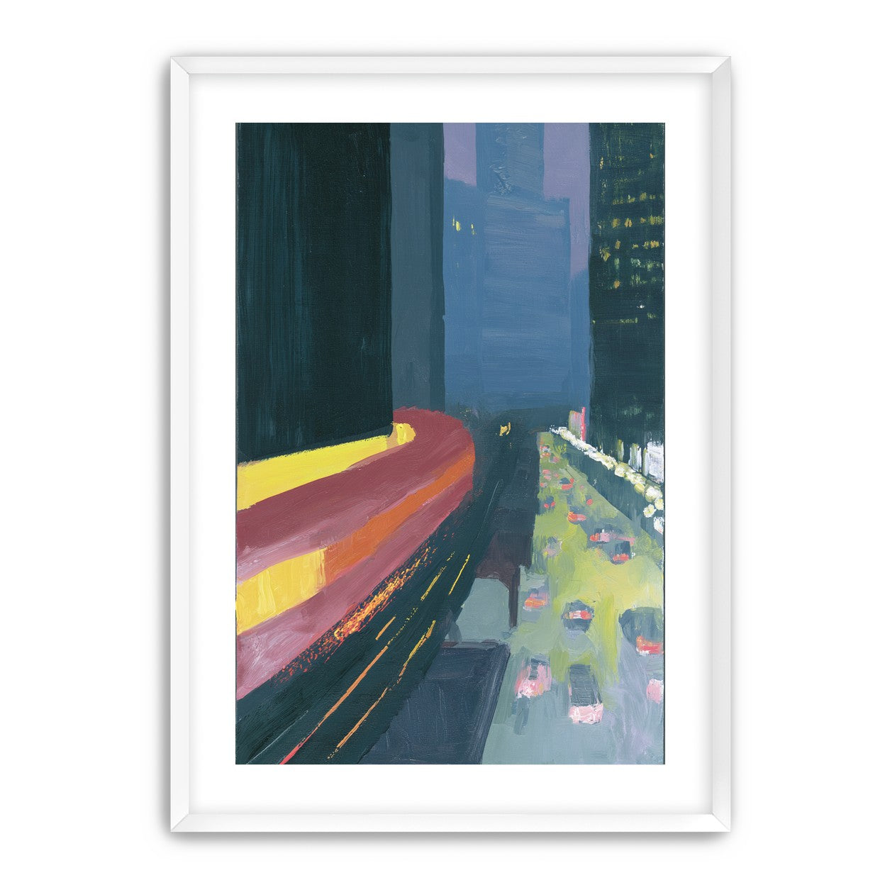 A bright bend downtown