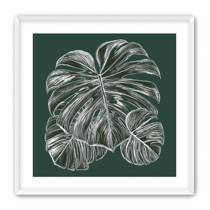 White veins on green field