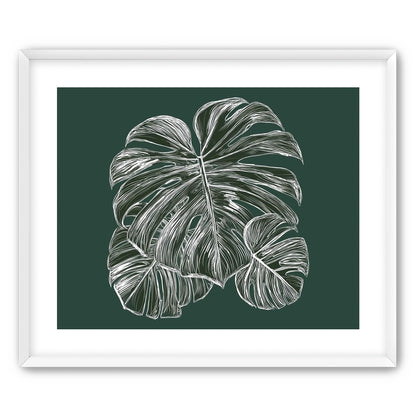 White veins on green field