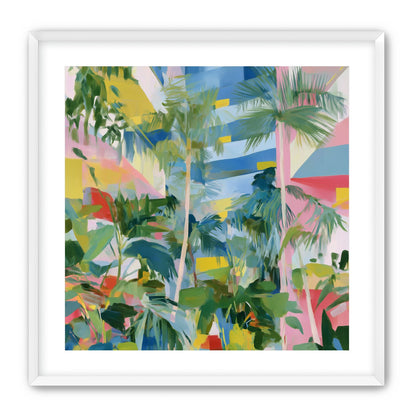 Palm shadows on color fields