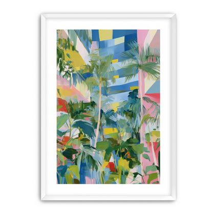 Palm shadows on color fields
