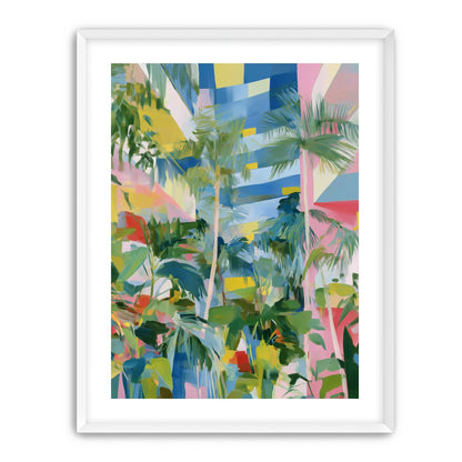 Palm shadows on color fields