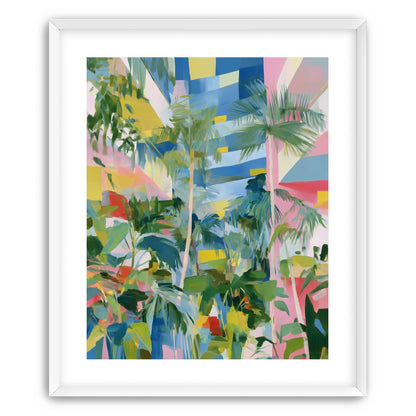 Palm shadows on color fields