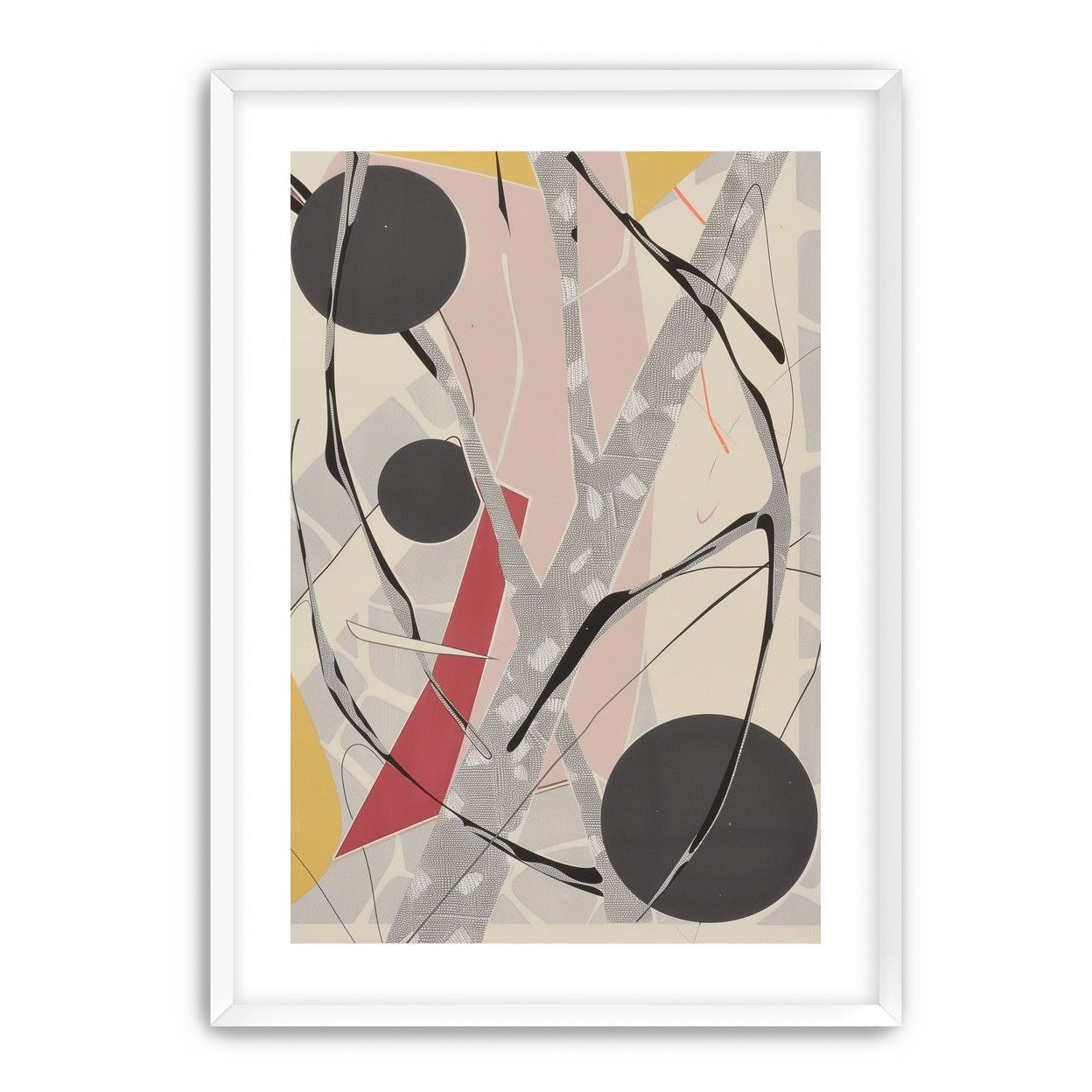 Layered circles with red wedge