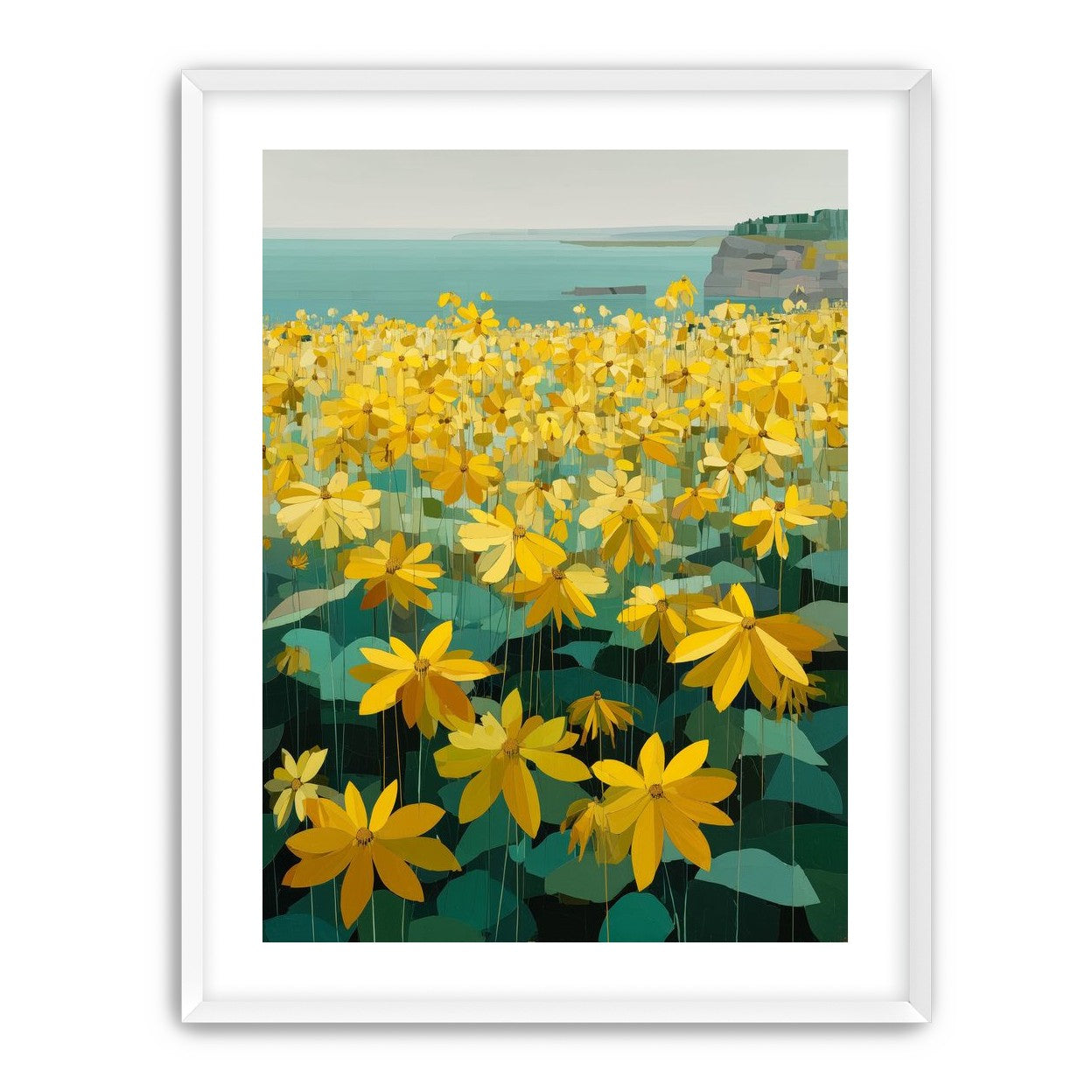 Flowers Along the Water