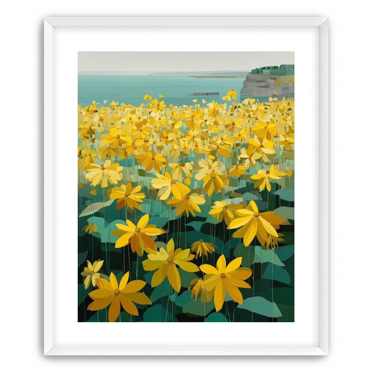 Flowers Along the Water