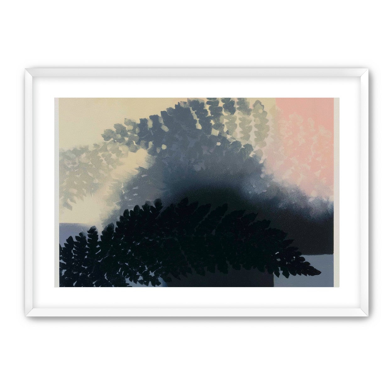 Tree shadow across the sky