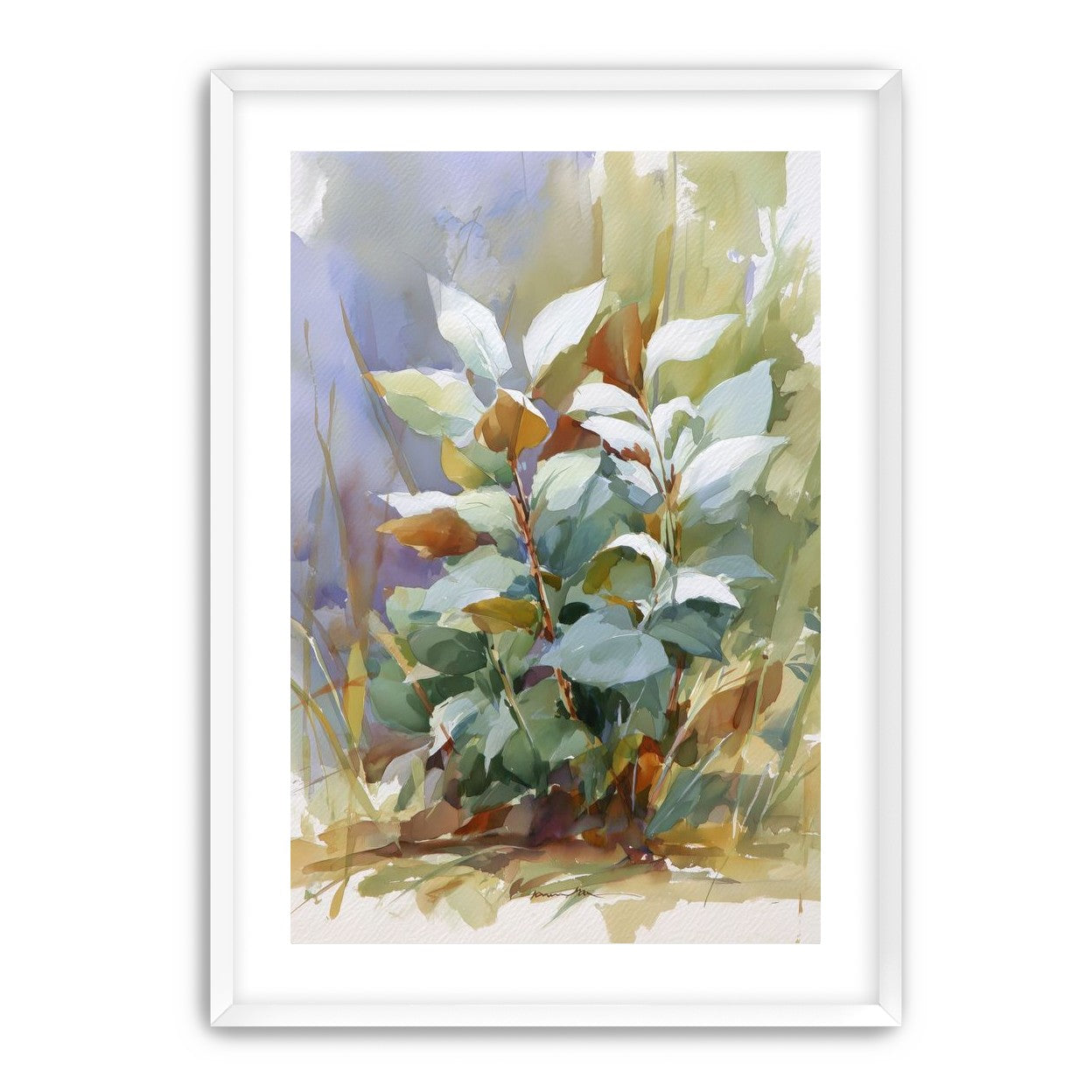 Layered Leaves in Soft Light