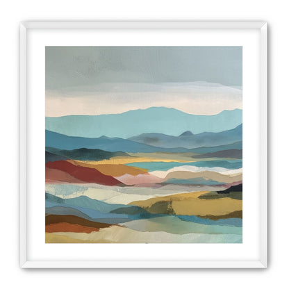 Layered Hills in Cool Bands