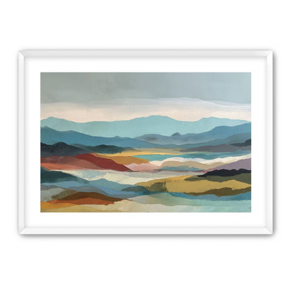 Layered Hills in Cool Bands