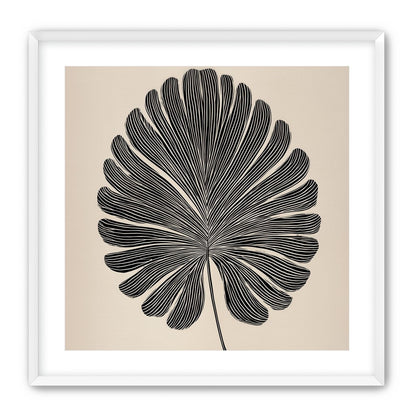 Striped fan leaf alone