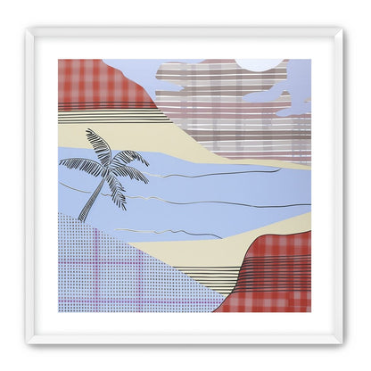 Striped sky over the beach