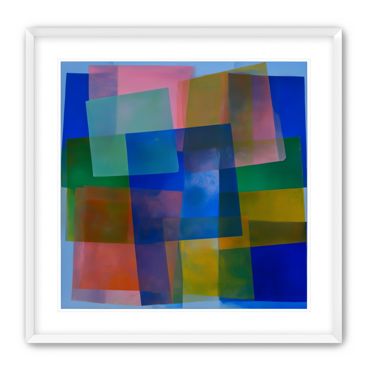 Blue pooling through pink veils