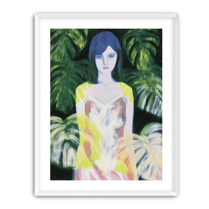 Yellow sleeves in green shade