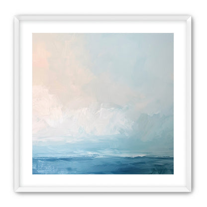Quiet sea under pale sky