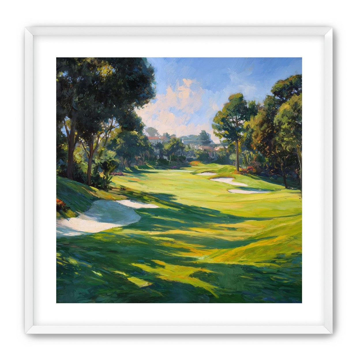 Ocean Haze Over Fairways