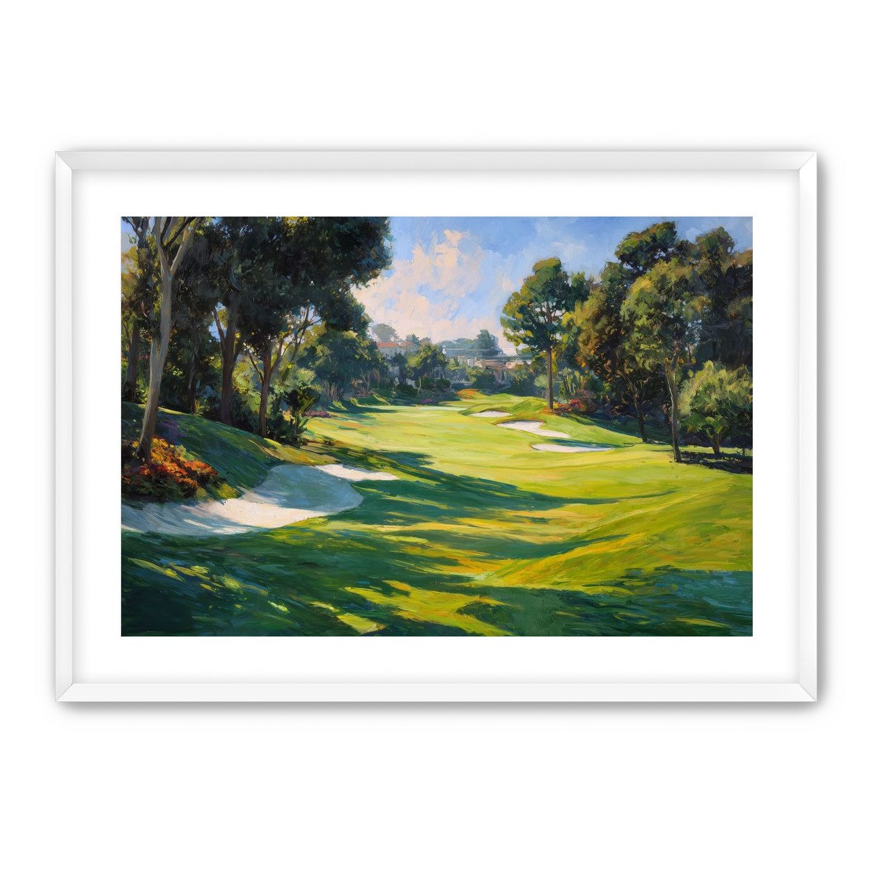 Ocean Haze Over Fairways