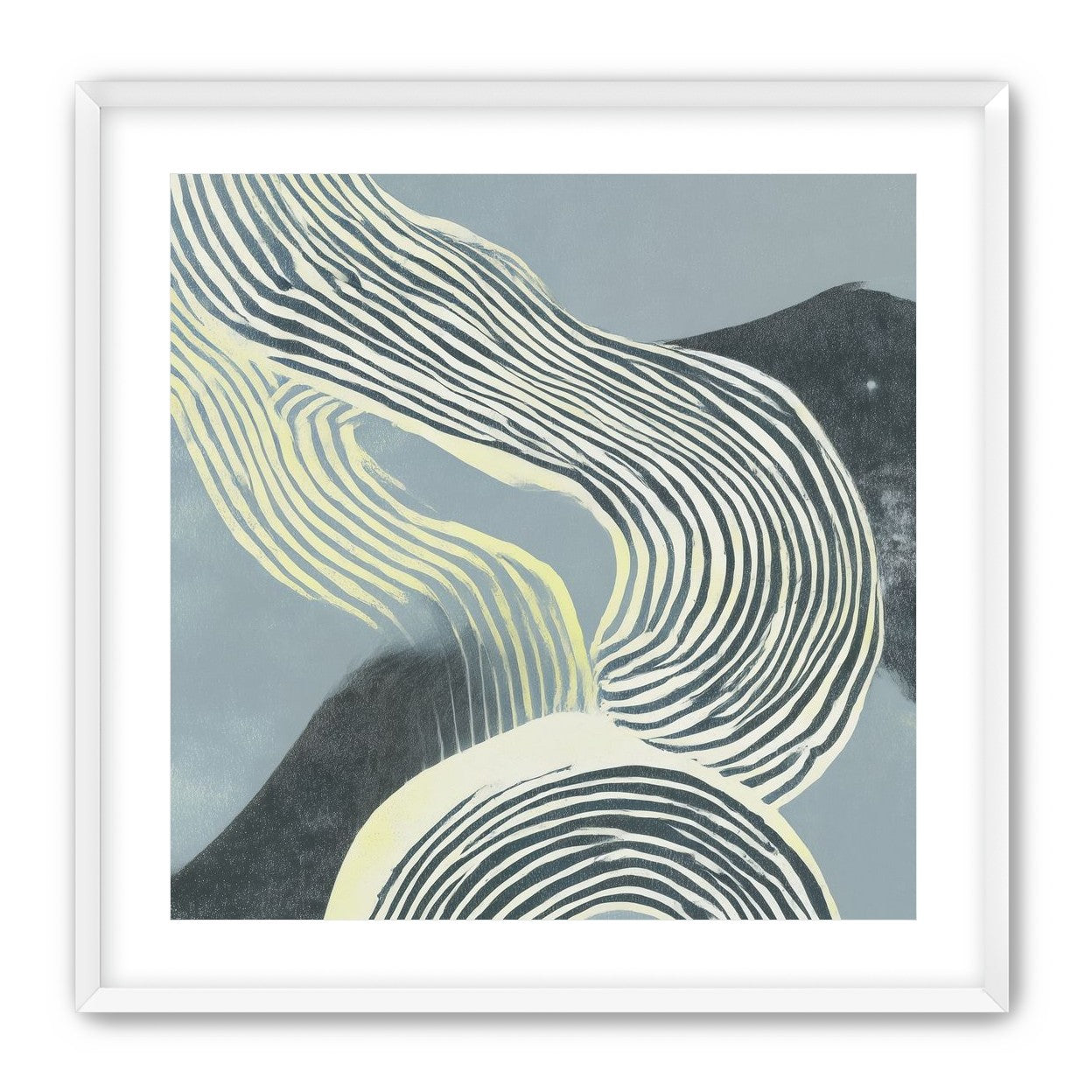 Curving stripes across the field