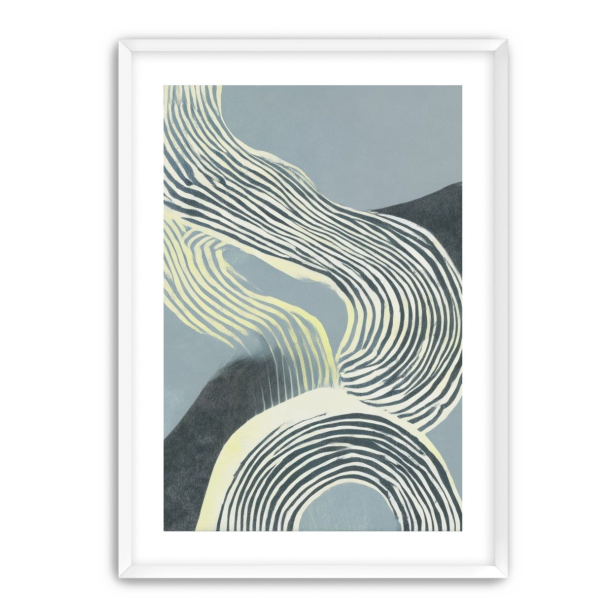 Curving stripes across the field
