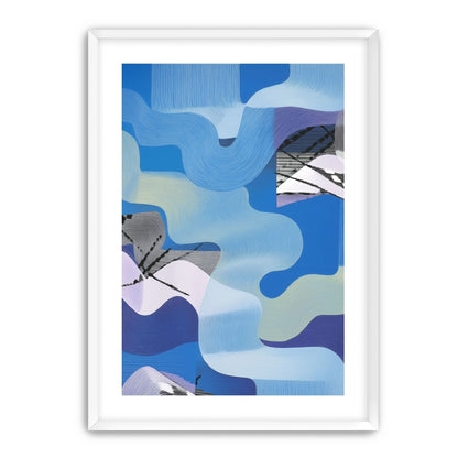 Waves within blue blocks