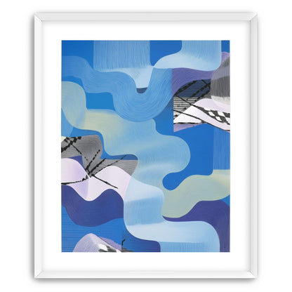 Waves within blue blocks