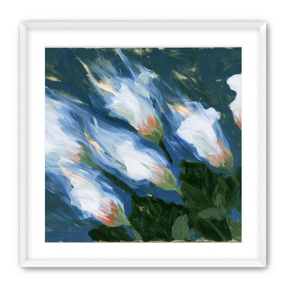 Blue wind through white lilies
