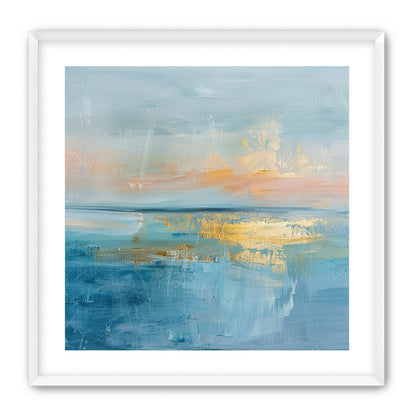 Gold light on quiet water