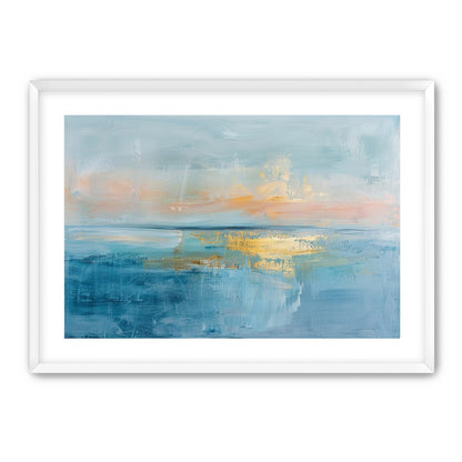 Gold light on quiet water