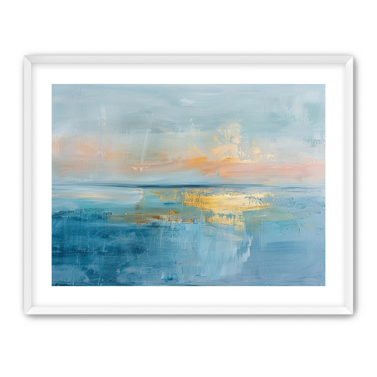 Gold light on quiet water