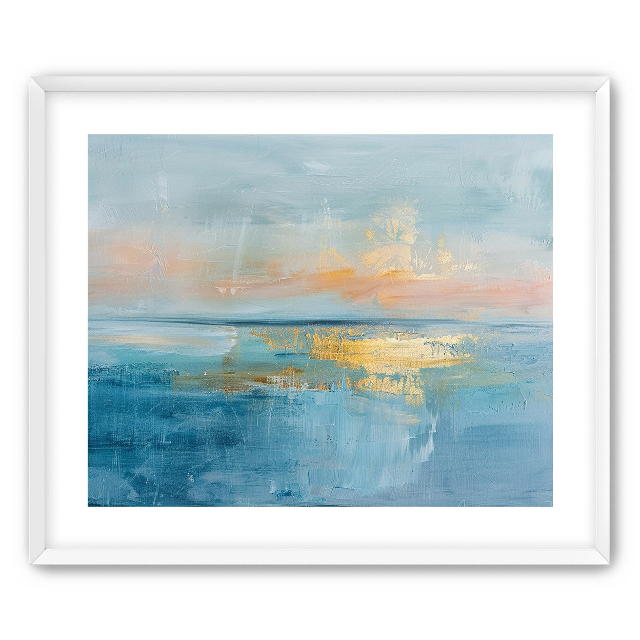 Gold light on quiet water