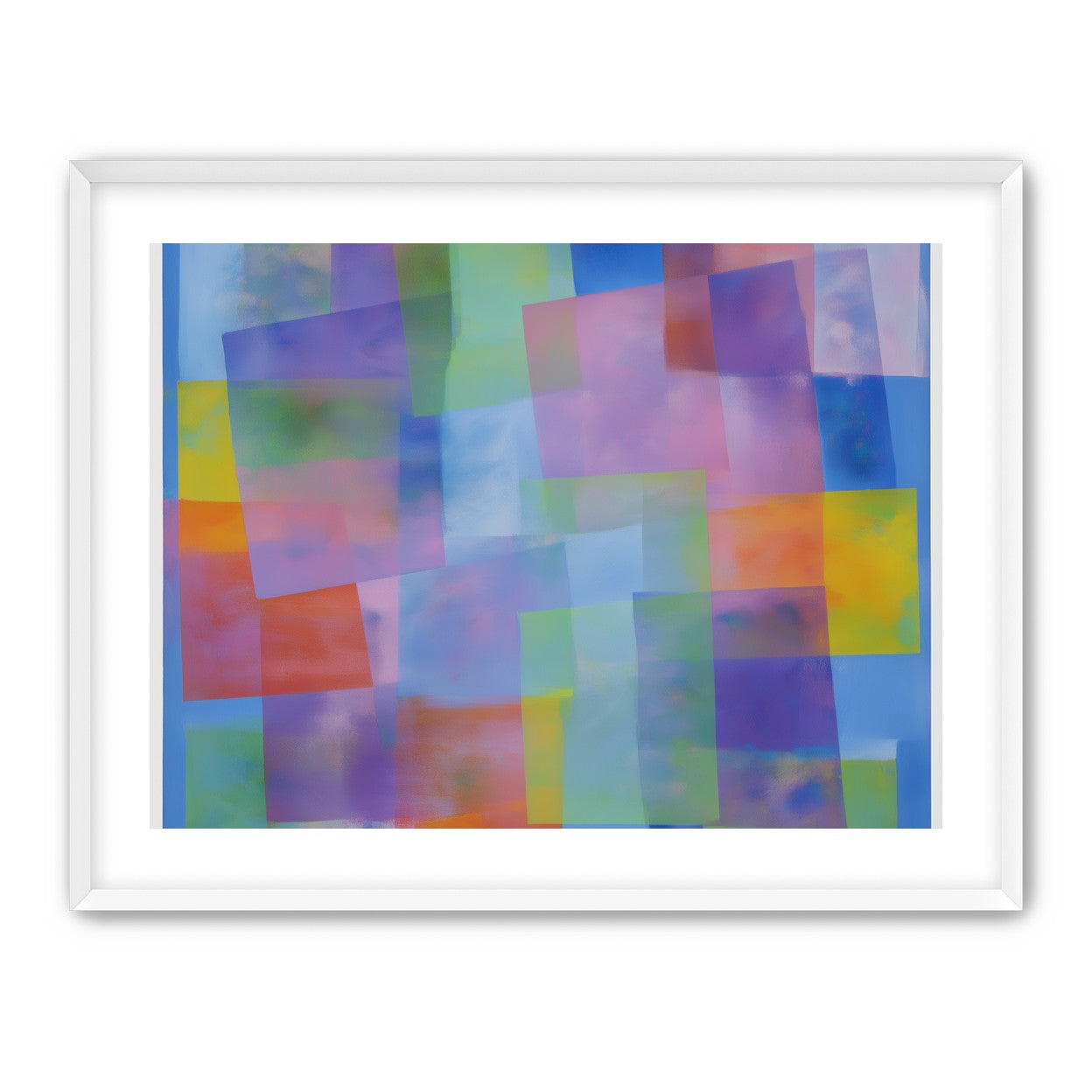 Blue field under shifting pastels