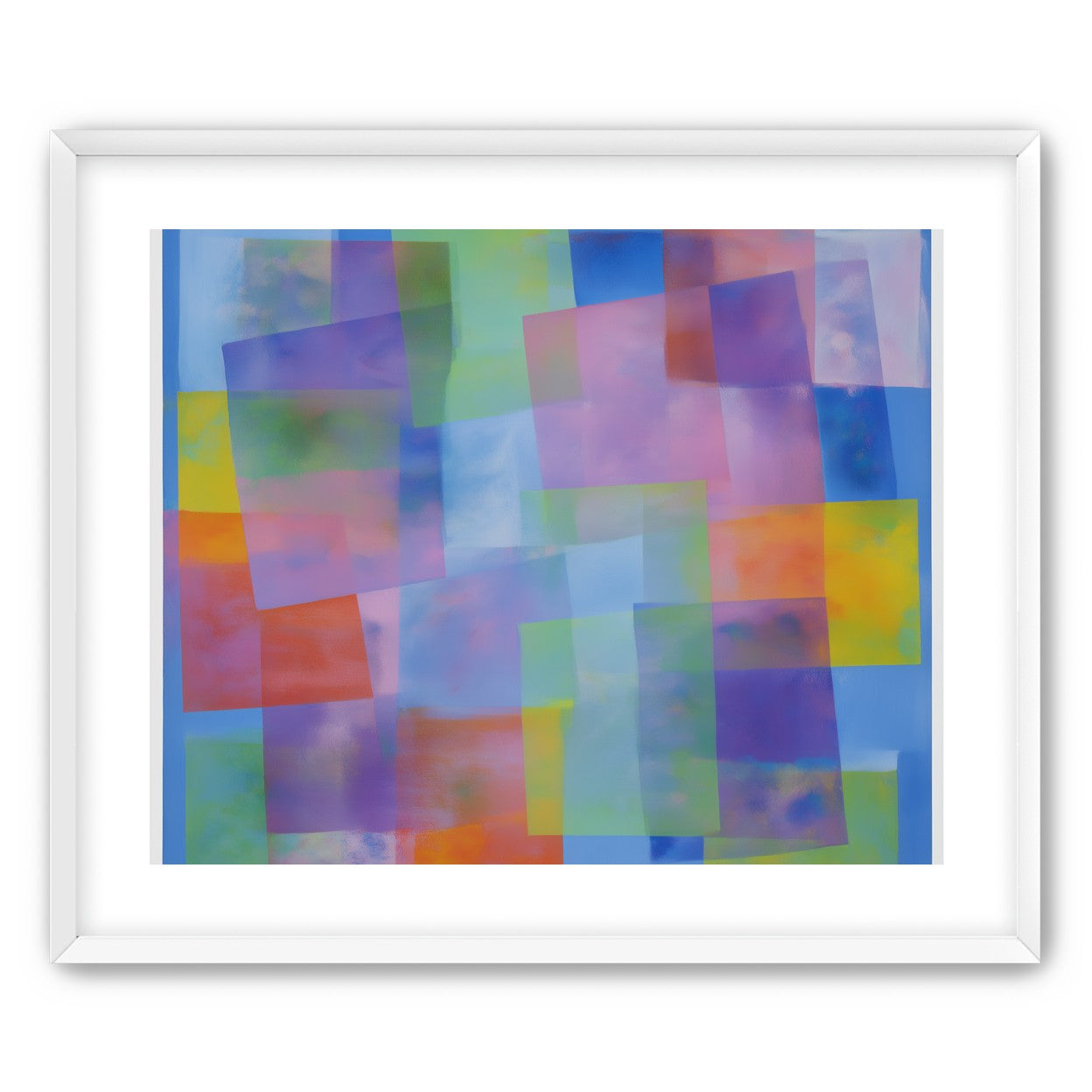 Blue field under shifting pastels