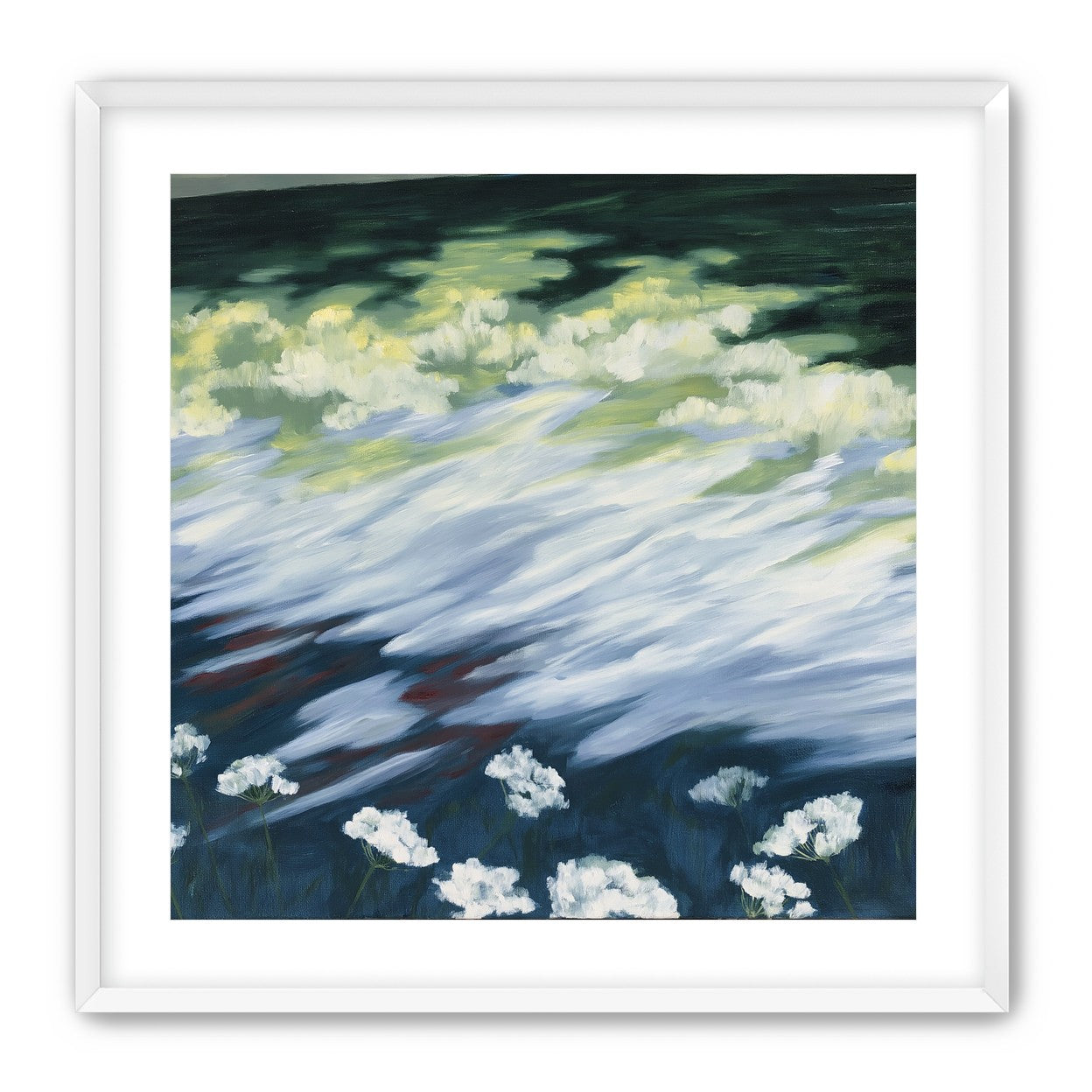 Wind skimming the wildflowers