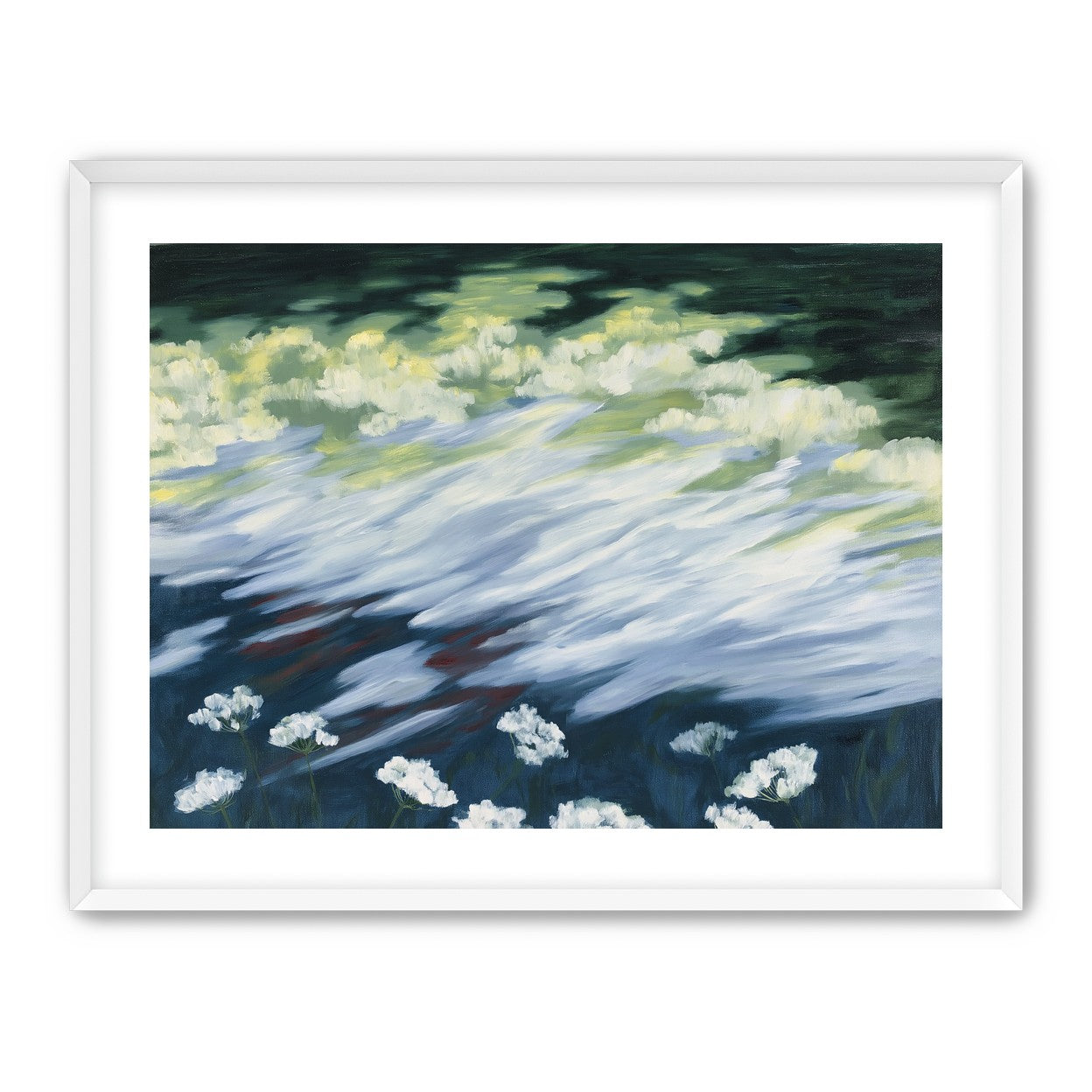 Wind skimming the wildflowers