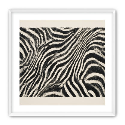 Zebra stripes across the frame