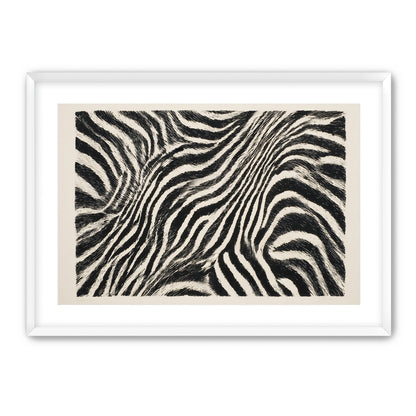 Zebra stripes across the frame