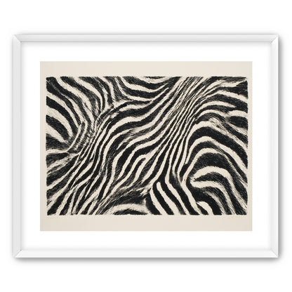 Zebra stripes across the frame