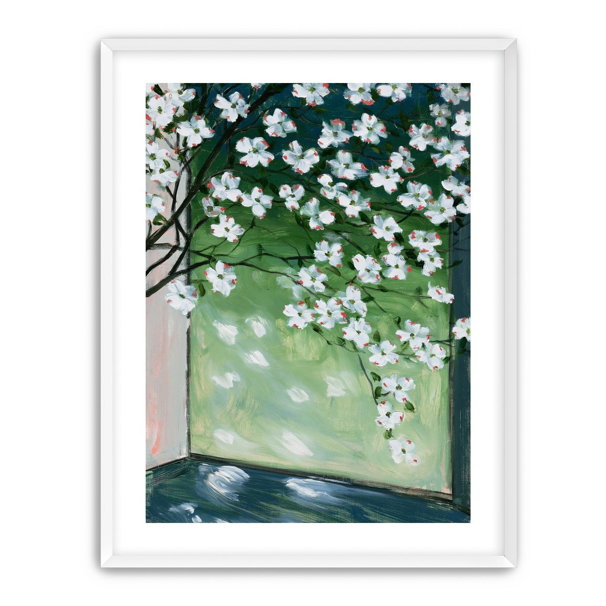 Blossoms at the windowpane
