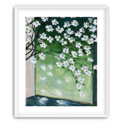 Blossoms at the windowpane